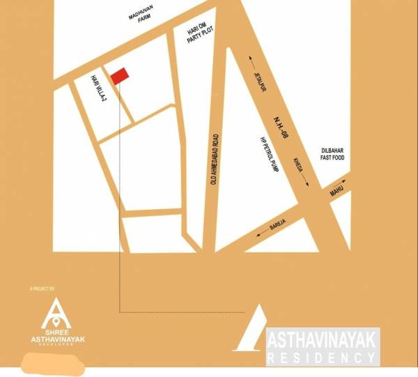  asthavinayak-residency Location Plan