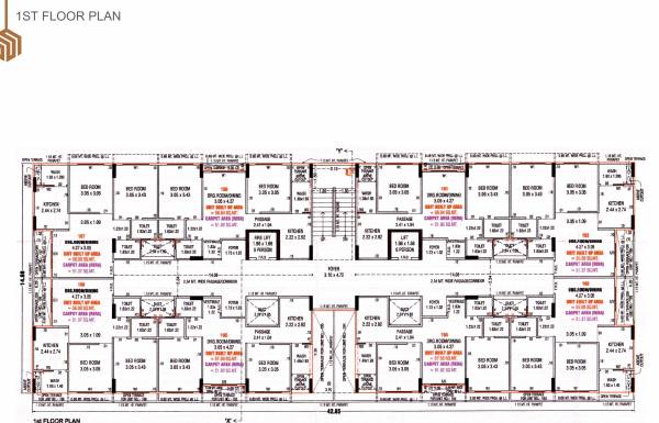  shyam-68 Tower A Cluster Plan for 1st Floor