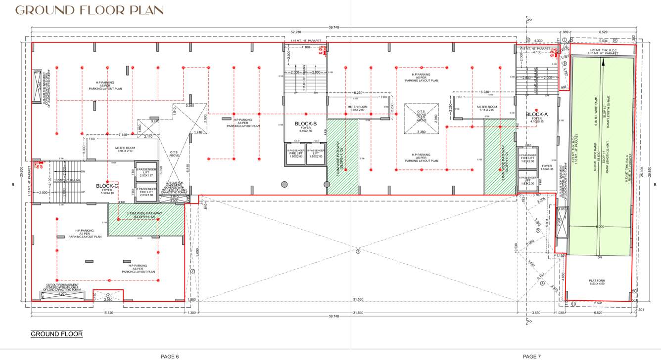  orium elements Block A Cluster Plan for ground Floor
