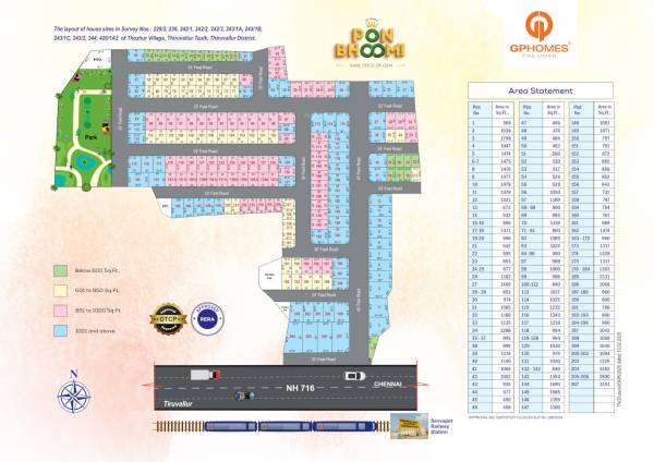  ponbhoomi Layout Plan