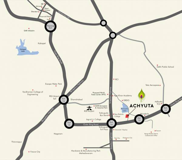  achyuta Location Plan