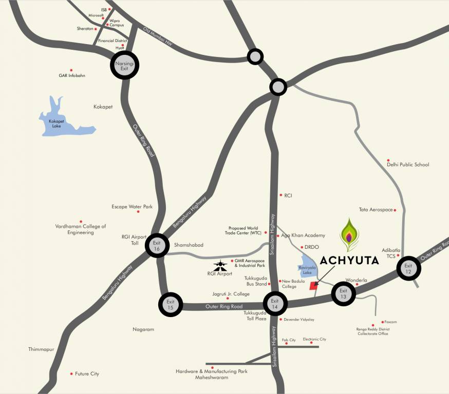  achyuta Location Plan