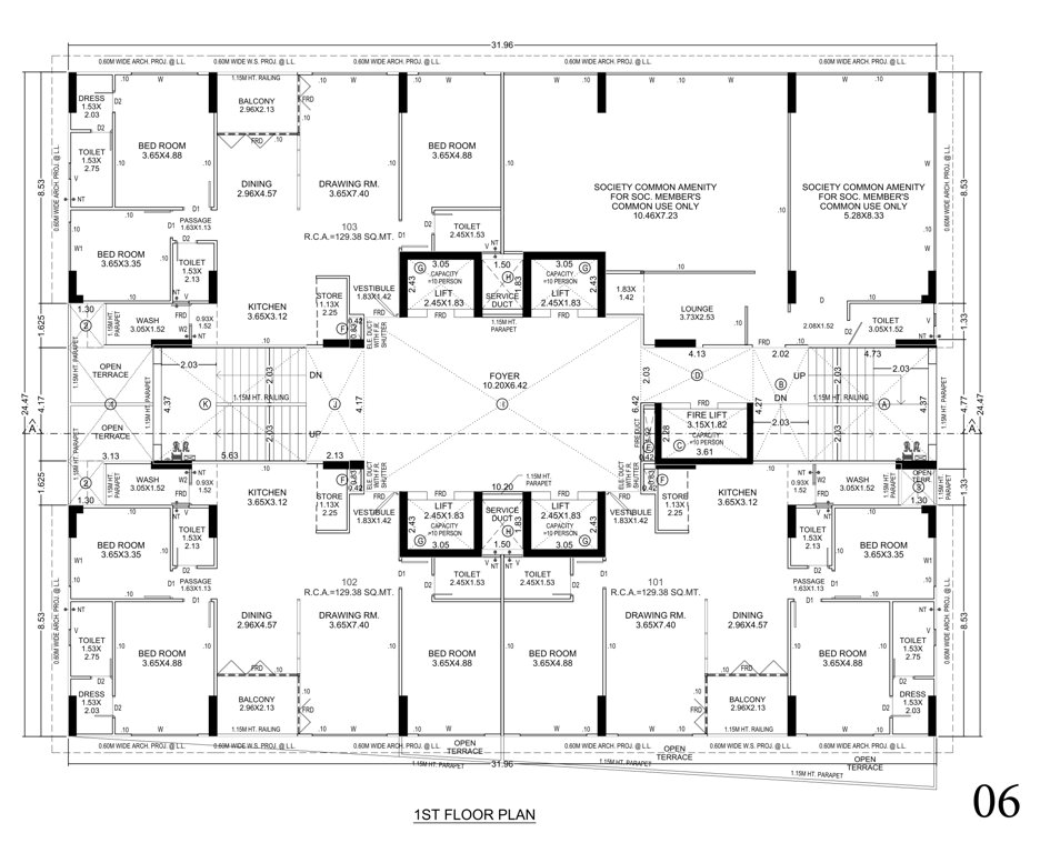  rhythm gladeview Rhythm Gladeview Cluster Plan for 1st Floor