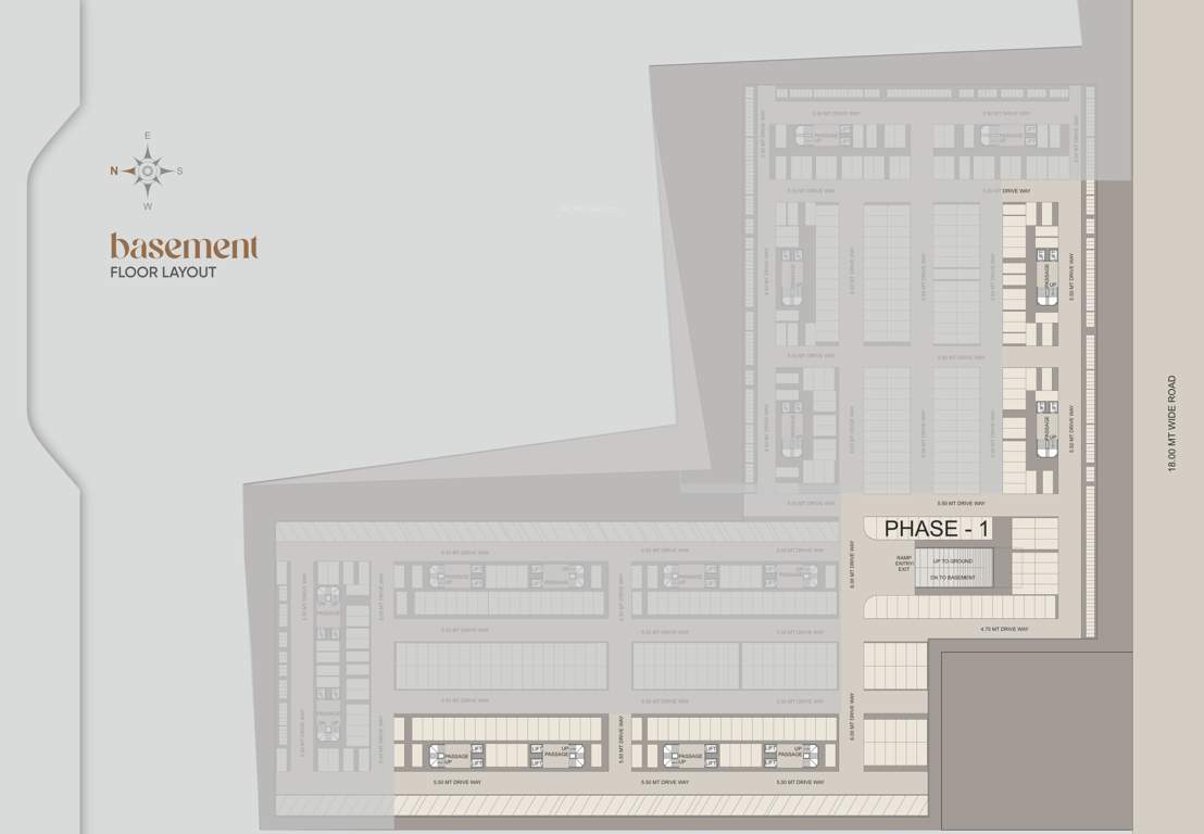 vivanta sky towers phase 01 Block A Cluster Plan for Basment Floor