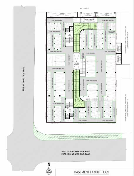  radhika-coutyard A Cluster Plan for basement Floor