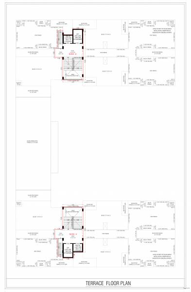  radhika-coutyard B Cluster Plan for terrace Floor