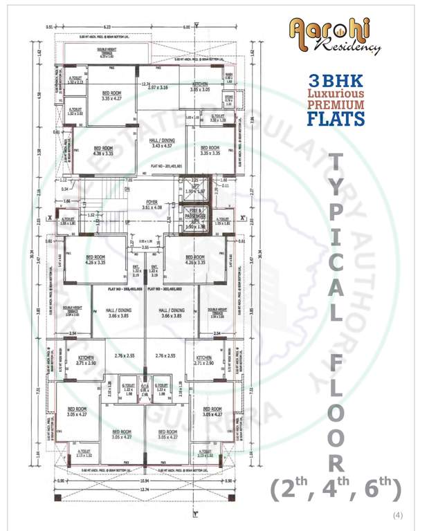  aarohi residency Block A Cluster Plan