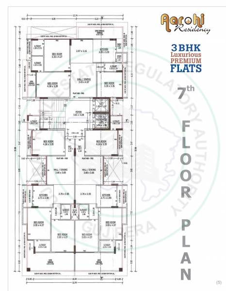  aarohi-residency Block A Cluster Plan for 7th Floor