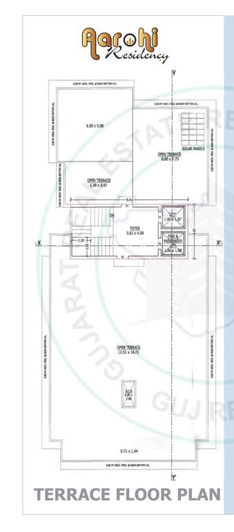  aarohi residency Block A Cluster Plan for Terrace Floor