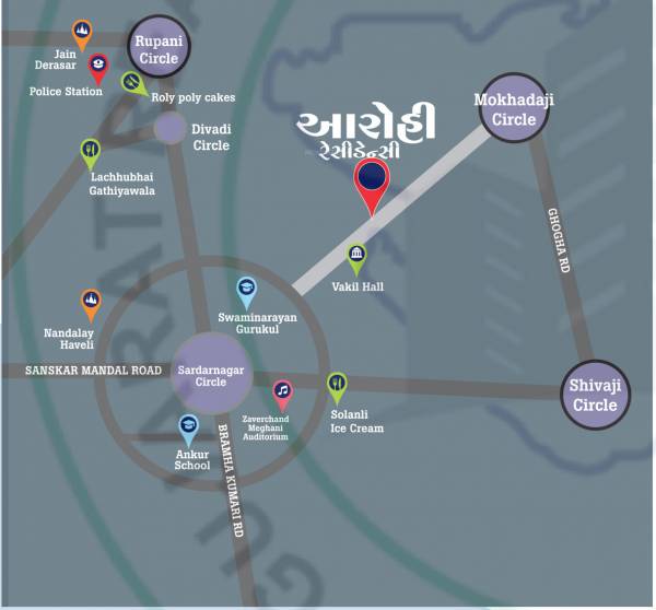  aarohi-residency Location Plan
