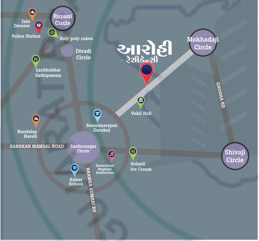  aarohi residency Location Plan