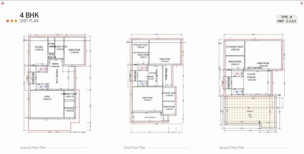 shashwat-villa Cluster Plan from 2nd to 5th Floor