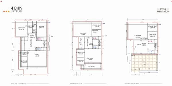  shashwat-villa Cluster Plan from 7th to 10th Floor