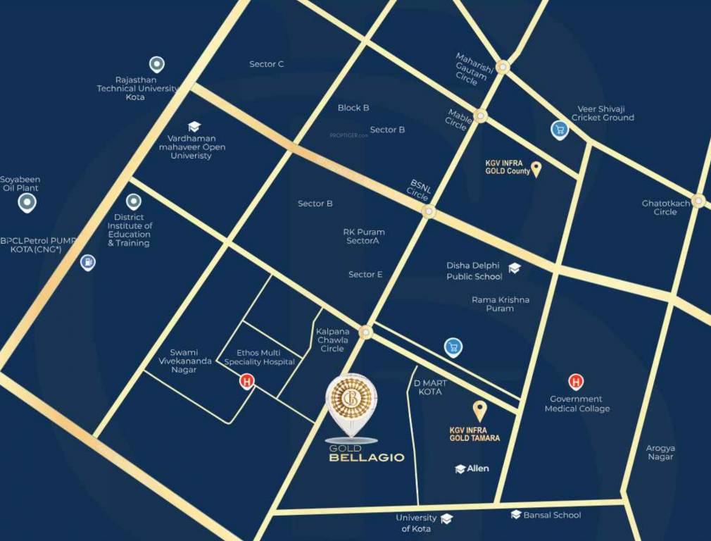  gold bellagio Location Plan