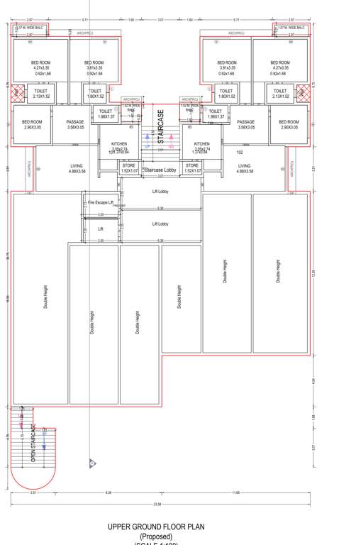 shree divyesh apartment Shree Divyesh Apartment Cluster Plan for upperground Floor