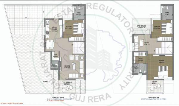 Cluster Plan from ground to 1st Floor harsiddhi-villa Cluster Plan from ground to 1st Floor