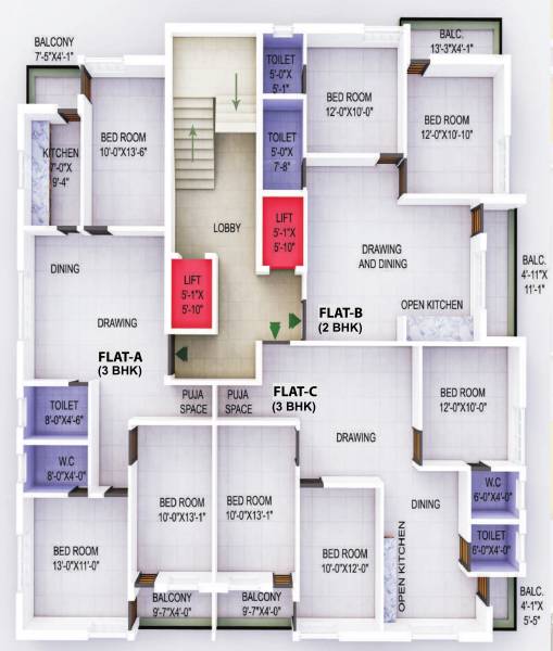  grand-tower Grand Tower Cluster Plan