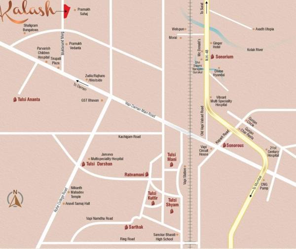  tulsi-kalash Location Plan