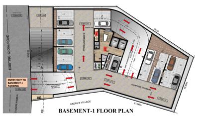  land-trades-krishna-kuteera Land Trades Krishna Kuteera Cluster Plan for basement Floor