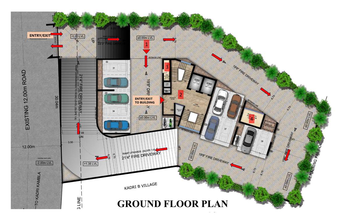  land trades krishna kuteera Land Trades Krishna Kuteera Cluster Plan for ground Floor