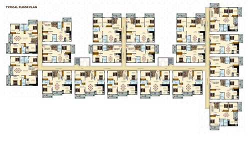  greenwoods Tower B Cluster Plan from 1st to 4th Floor