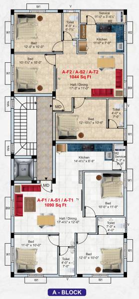  kaavya-nest Block A Cluster Plan