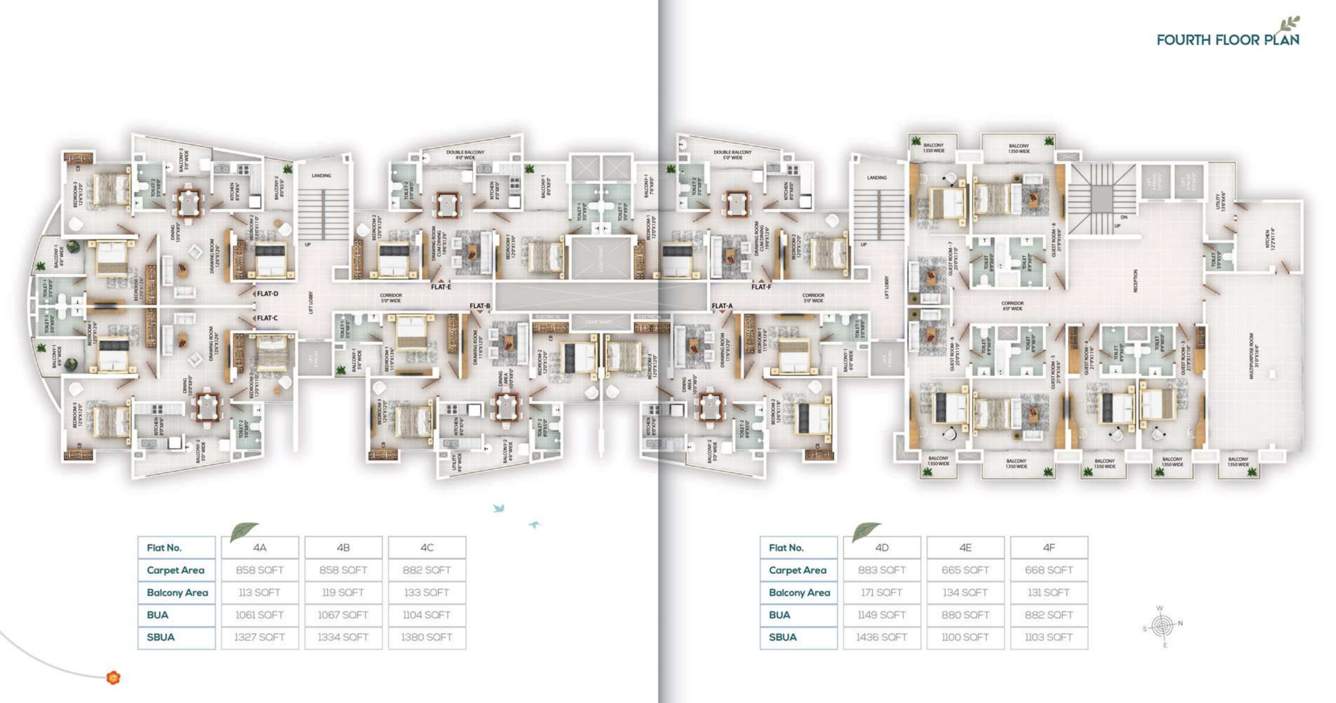 the edge The Edge Tower 1 Cluster Plan from 1st to 8th Floor