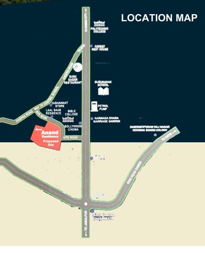 Location Plan anand-residency Location Plan