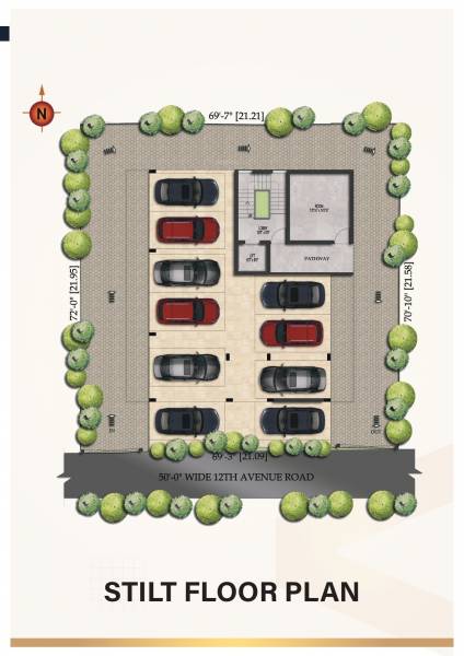  ragavendra-flats Ragavendra flats Cluster Plan for ground Floor