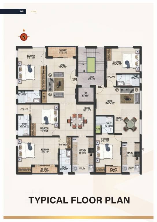  ragavendra flats Ragavendra flats Cluster Plan from 1st to 3rd Floor