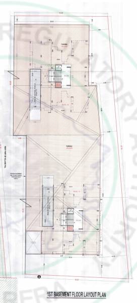  prestige-mirana Tower A B Cluster Plan for basement Floor