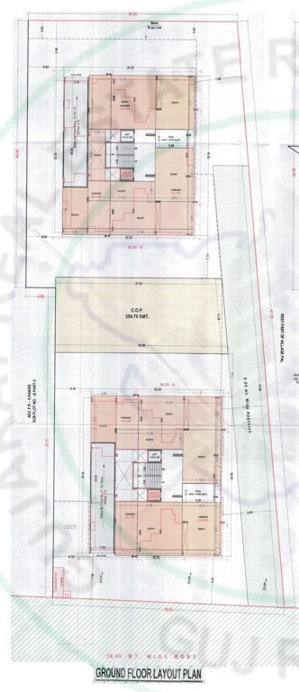 prestige mirana Tower A B Cluster Plan for ground Floor