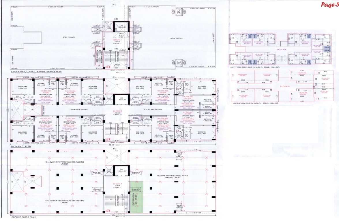 vandemataram vardhmannagar Block A Cluster Plan for ground Floor