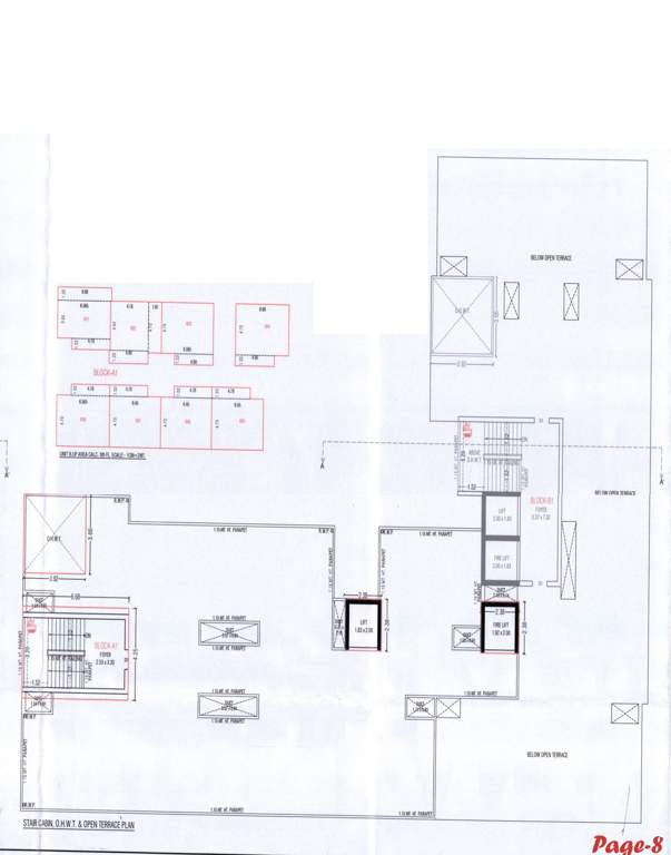 vandemataram vardhmannagar Block B1 Cluster Plan for Terrace Floor