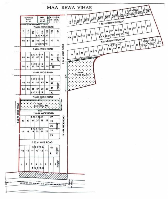 maa rewa vihar Layout Plan