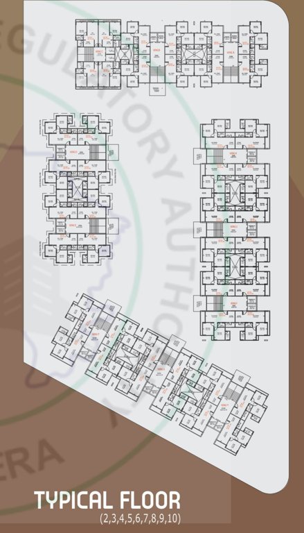 amardeep heights Block B Cluster Plan from 2nd to 10th Floor