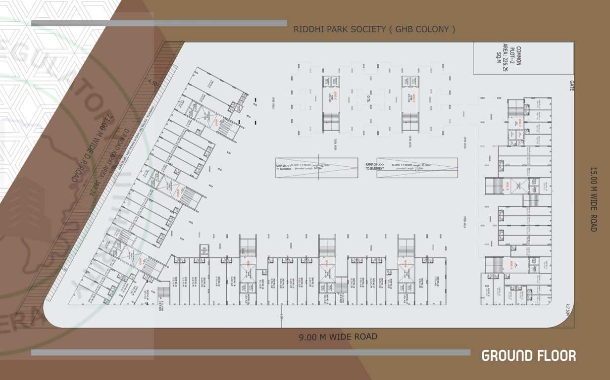 amardeep heights Block F Cluster Plan for ground Floor