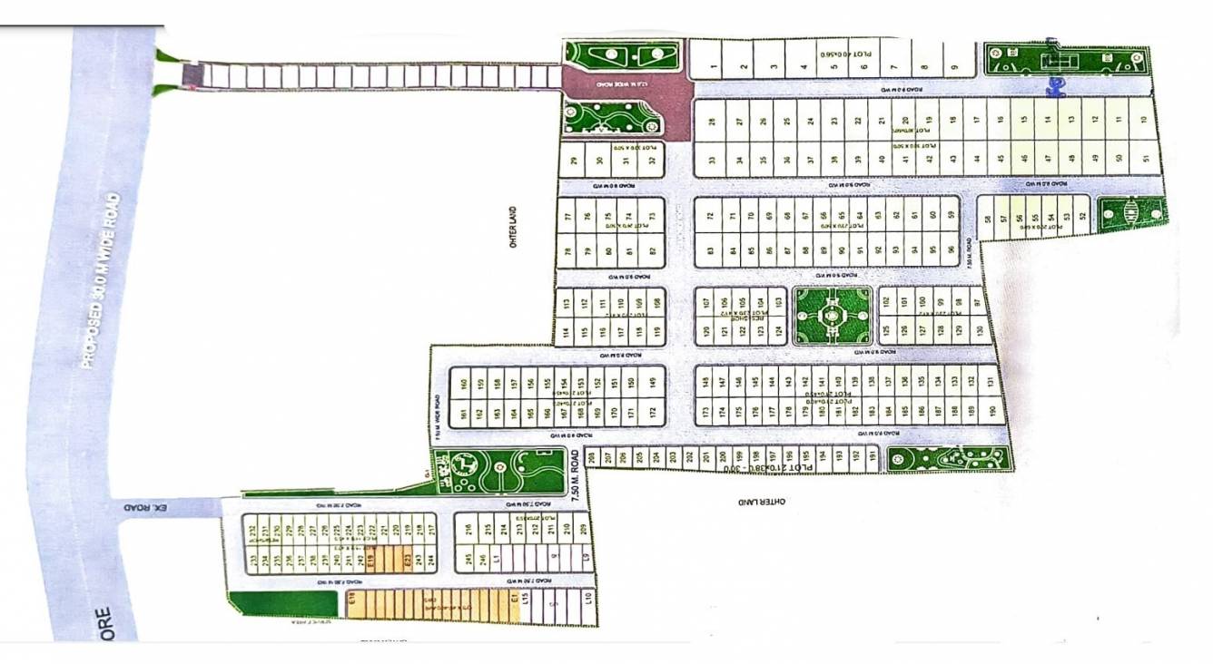 guruprasad residency Layout Plan
