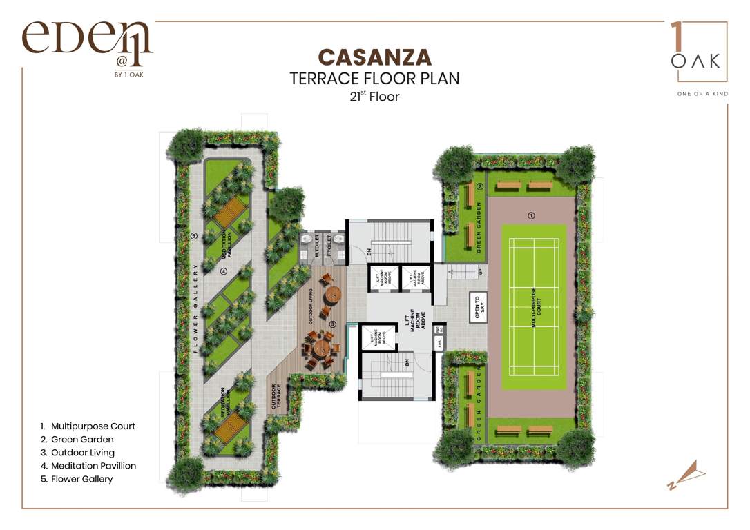 eden at 1 Tower  01 Cluster Plan for 21th Floor