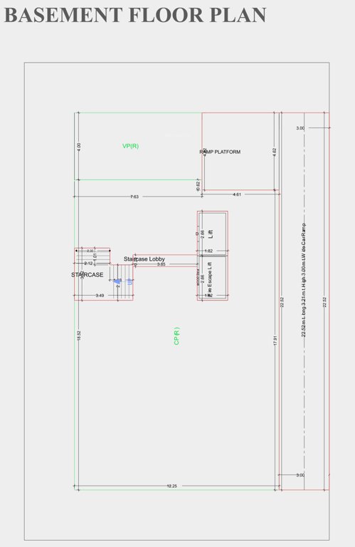 shiv shashank apartment Block A Cluster Plan for Basmenet Floor