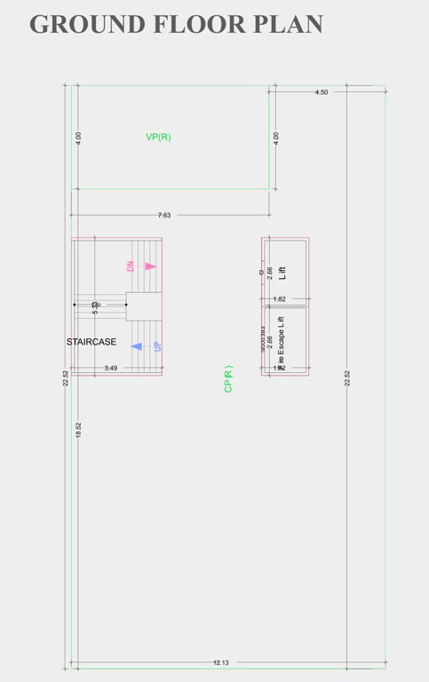 shiv shashank apartment Block A Cluster Plan for ground Floor