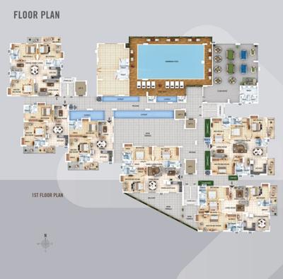 Residency Tower 1 Cluster Plan from 1st to 11th Floor residency Residency Tower 1 Cluster Plan from 1st to 11th Floor