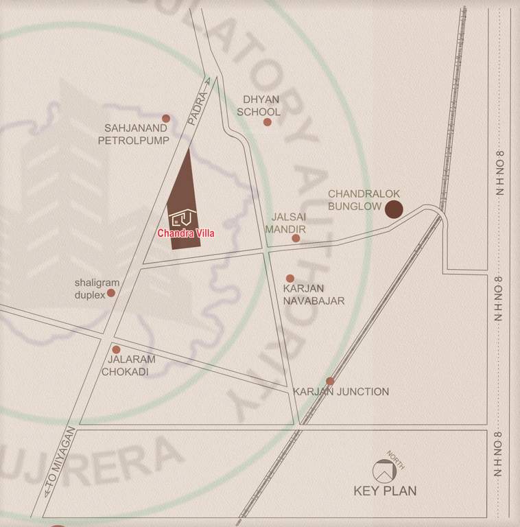  chandra villa Location Plan