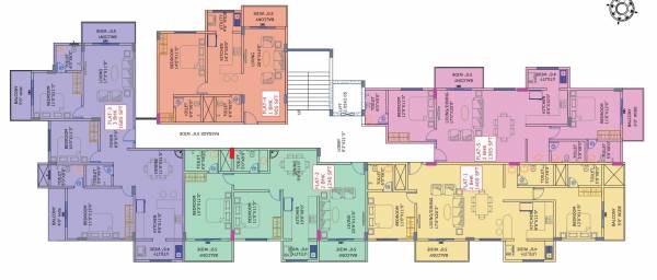 Cluster Plan from 2nd to 4th Floor gokul-grace Cluster Plan from 2nd to 4th Floor