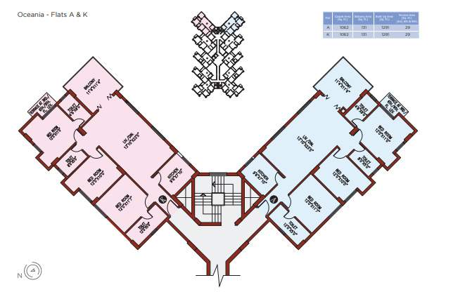  oceania Oceania Cluster Plan from 1st to 10th Floor