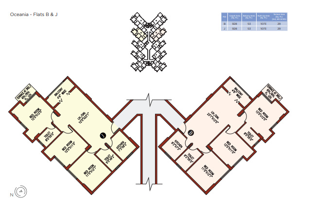  oceania Oceania Cluster Plan from 2nd to 9th Floor