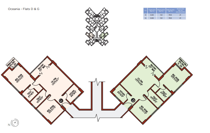 oceania Oceania Cluster Plan from 4th to 7th Floor