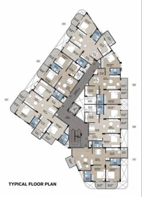  nihar-enclave Cluster Plan from 1st to 4th Floor