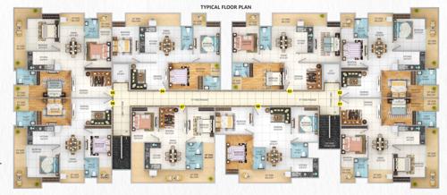 Aangan Heritage Cluster Plan from 1st to 9th Floor aangan-heritage Aangan Heritage Cluster Plan from 1st to 9th Floor