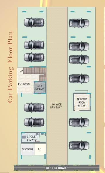  elite Elite Cluster Plan for parking floor